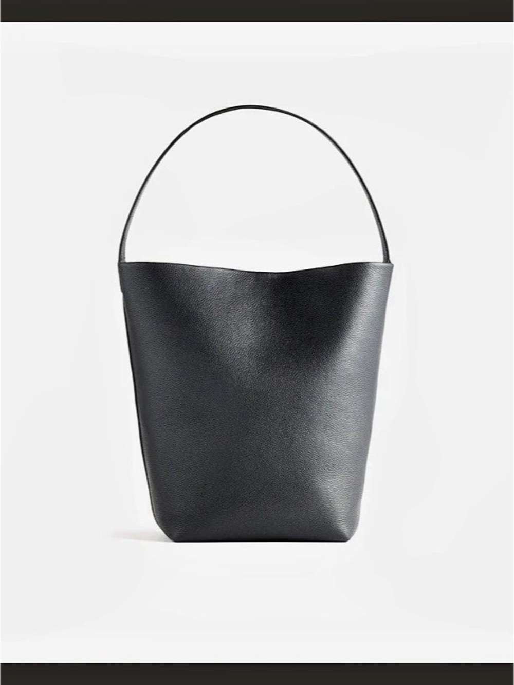 QUINCE Large ‘Penelope’ Black Leather SHOULDER Bag Like New
